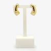Jordans Jewellers 9ct yellow gold brushed and polished gold earrings