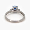 Ceylon Sapphire & Diamond Three Stone Ring