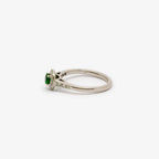 Chrome Tourmaline & Diamond Halo Ring - Jordans Jewellers