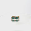 Jordans Jewellers art deco antique 18ct gold five stone emerald and diamond ring - Alternate shot 1 - Alternate shot 2 - Video 1
