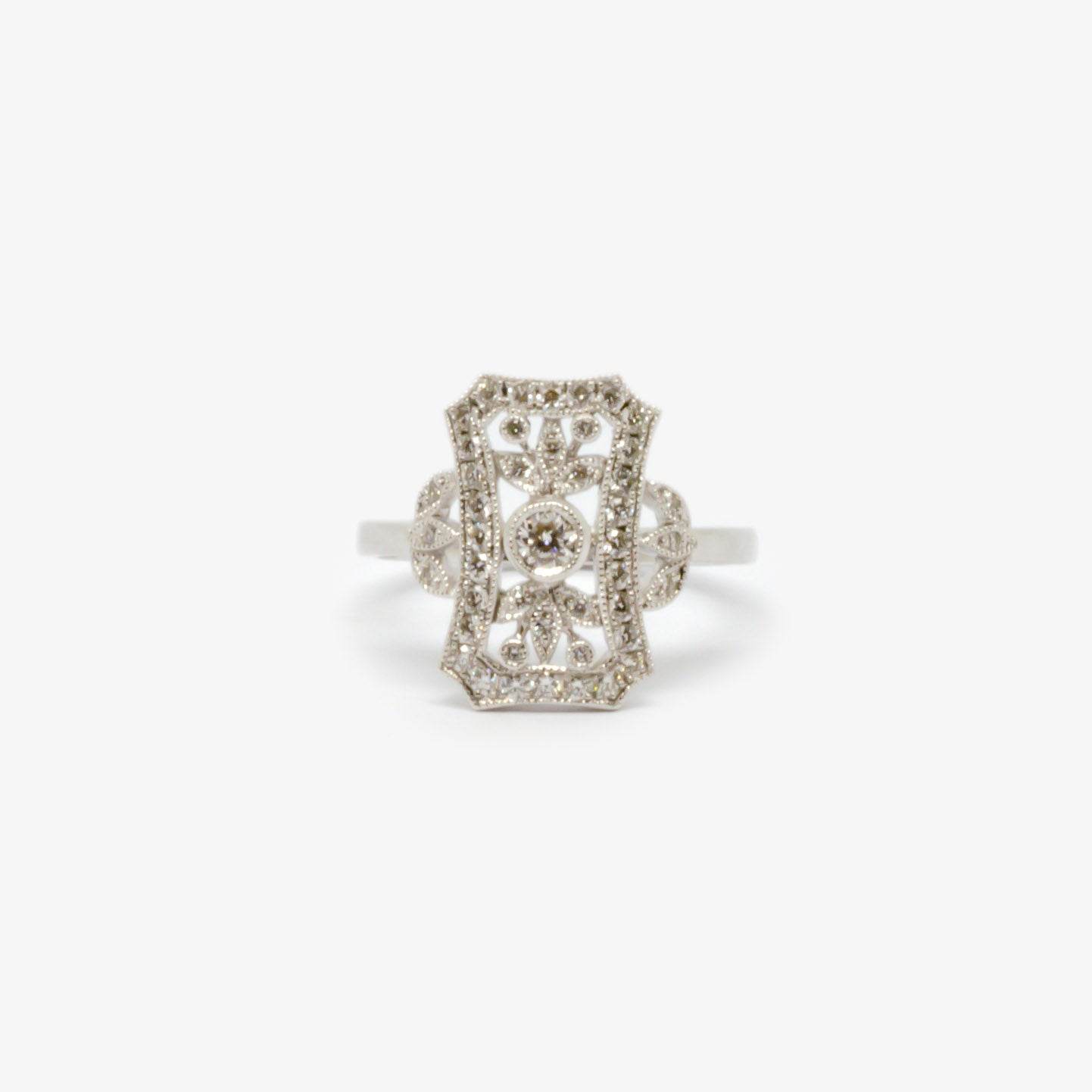 Art Deco Style Diamond Cluster Ring - Jordans Jewellers