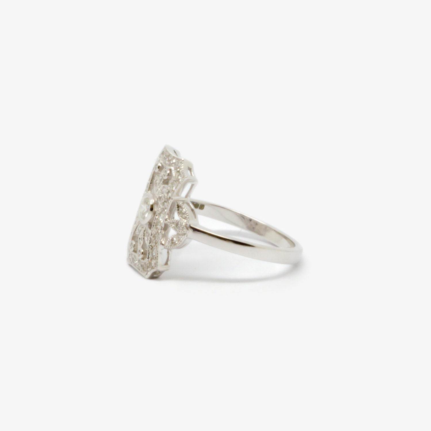 Art Deco Style Diamond Cluster Ring - Jordans Jewellers