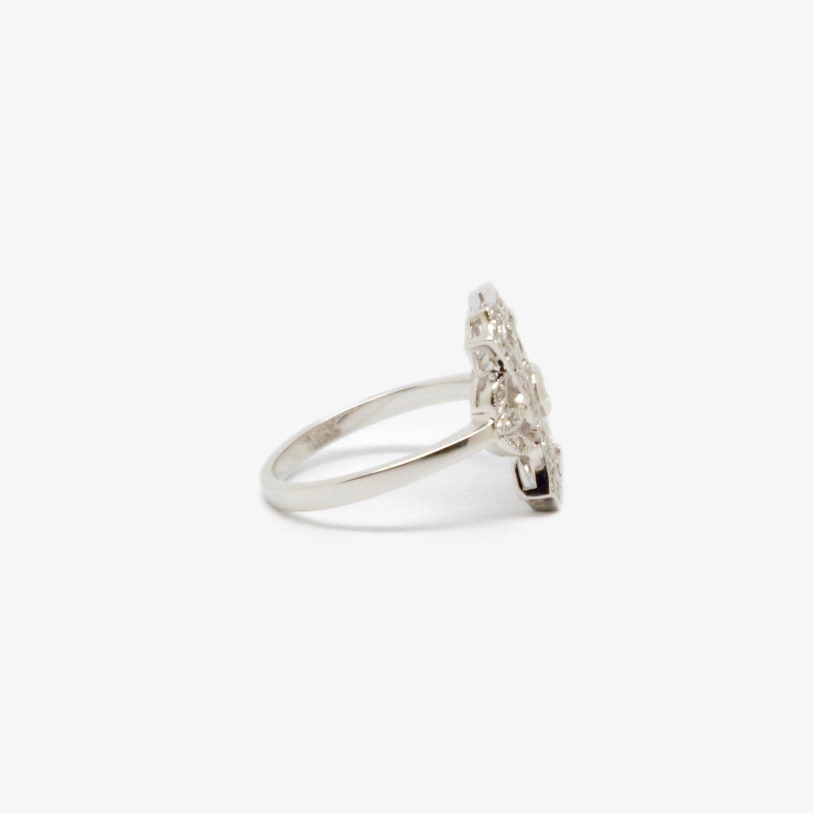 Art Deco Style Diamond Cluster Ring - Jordans Jewellers