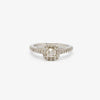 Jordans Jewellers 18ct white gold cushion cut diamond halo ring