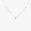 Jordans Jewellers 9ct white gold diamond princess cut pendant necklace