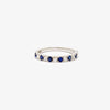 Jordans Jewellers 18ct white gold thirteen stone sapphire and diamond ring