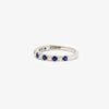 Jordans Jewellers 18ct white gold thirteen stone sapphire and diamond ring - Alternate shot 1