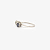 Jordans Jewellers 18ct white gold antique diamond and sapphire crossover ring - Alternate shot 1