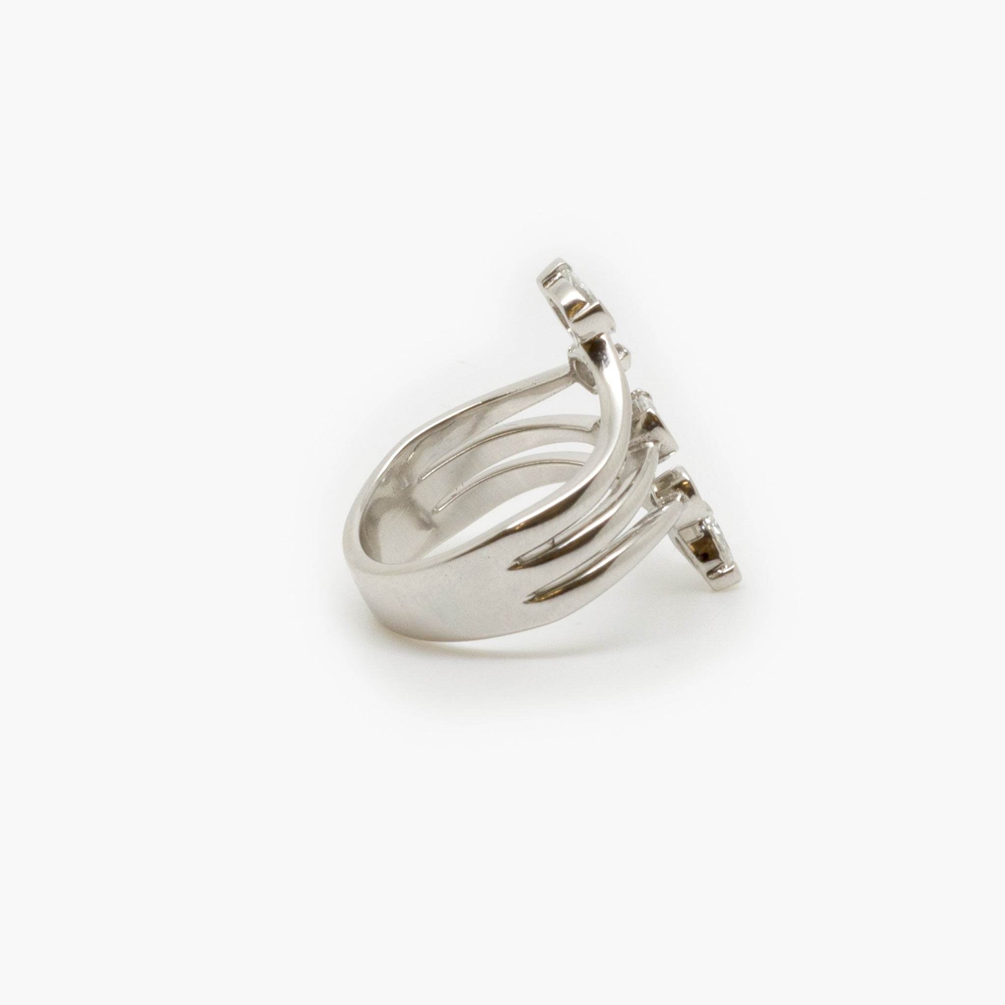 Platinum Diamond Pear Ring - Jordans Jewellers