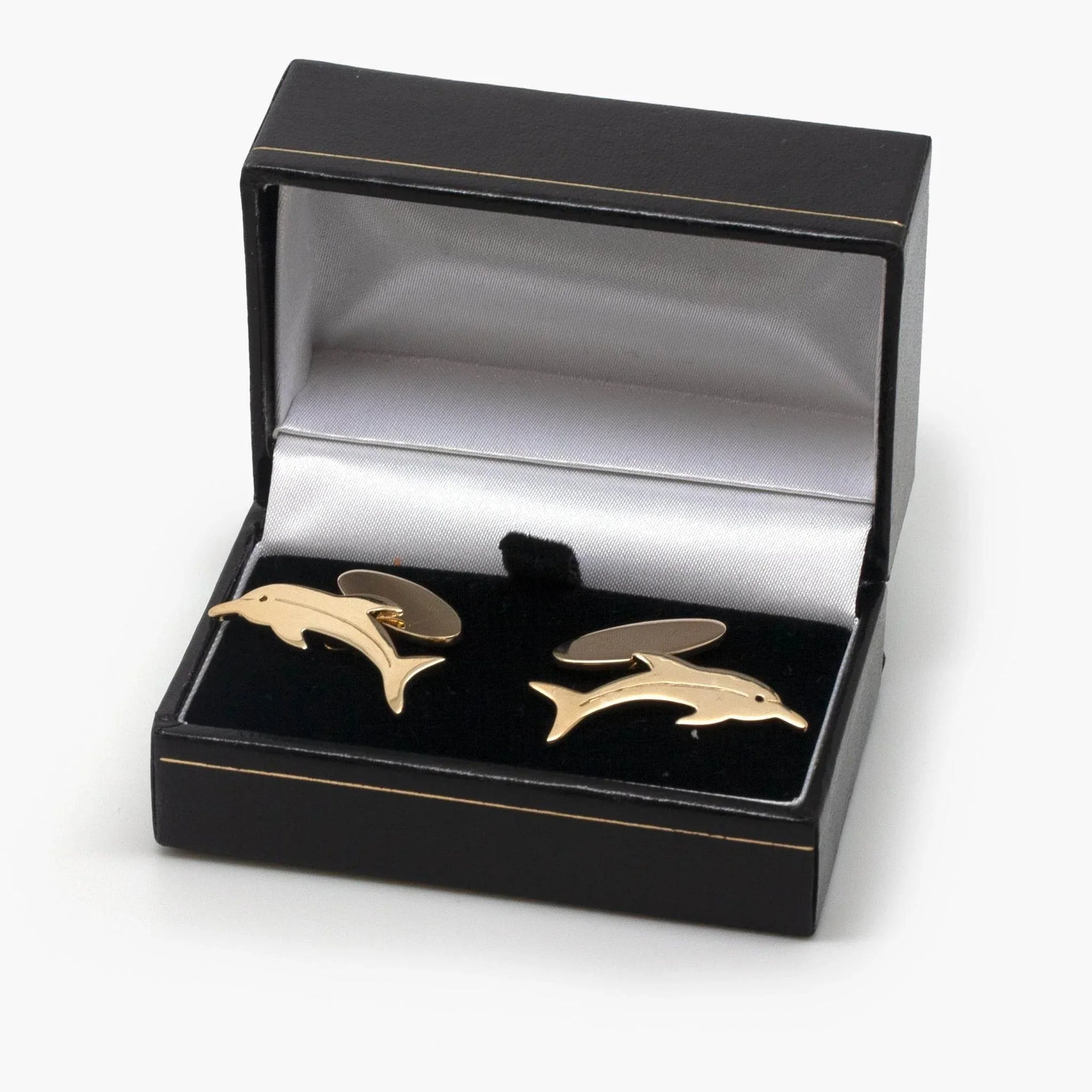 Pre-Owned 9 Carat Gold Dolphin Cufflinks - Jordans Jewellers