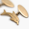 Pre-Owned 9 Carat Gold Dolphin Cufflinks