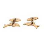 Pre-Owned 9 Carat Gold Dolphin Cufflinks - Jordans Jewellers