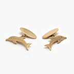 Pre-Owned 9 Carat Gold Dolphin Cufflinks - Jordans Jewellers