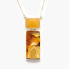 Double Yellow Amber Necklace