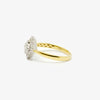 Jordans Jewellers 18ct gold flower cluster diamond ring - Alternate shot 1