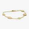 Jordans Jewellers oval brushed 9ct yellow gold bracelet