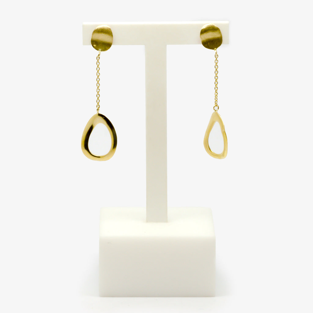 Jordans Jewellers 9ct yellow gold fancy drop earrings