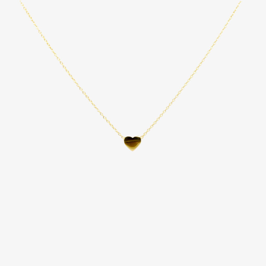 Jordans Jewellers 9ct yellow gold heart pendant necklace