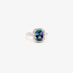 Green Tanzanite & Diamond Ring - Jordans Jewellers