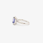 Green Tanzanite & Diamond Ring - Jordans Jewellers