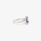 Green Tanzanite & Diamond Ring - Jordans Jewellers