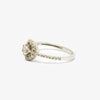 Jordans Jewellers 18ct white gold 0.39 estimated carat diamond halo cluster ring - Alternate shot 1