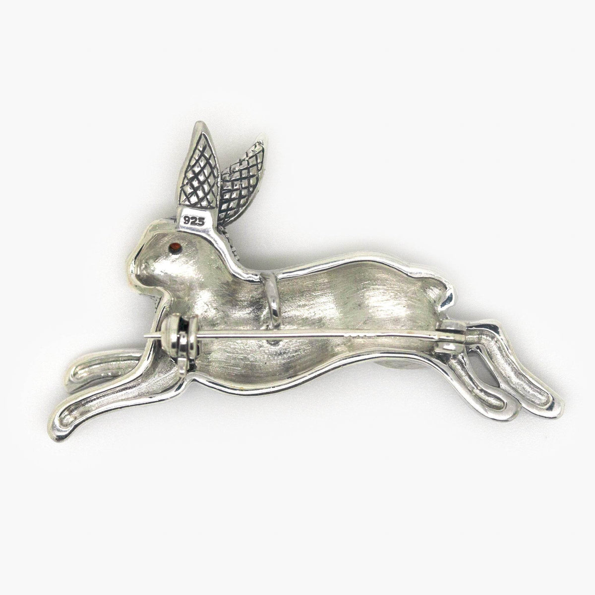 Silver Marcasite Hare Brooch - Jordans Jewellers