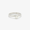 Jordans Jewellers 18ct white gold diamond heart solitaire ring