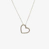 Jordans Jewellers 18ct white gold diamond heart set pendant necklace