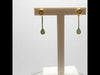 Jordans Jewellers 9ct yellow gold emerald rubover drop earrings - Alternate shot 1 - Video 1