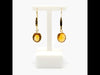 Jordans Jewellers rolled gold oval citrine drop earrings - Alternate shot 1 - Video 1