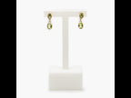 Jordans Jewellers 9ct rose gold oval peridot double drop earrings - Video 1