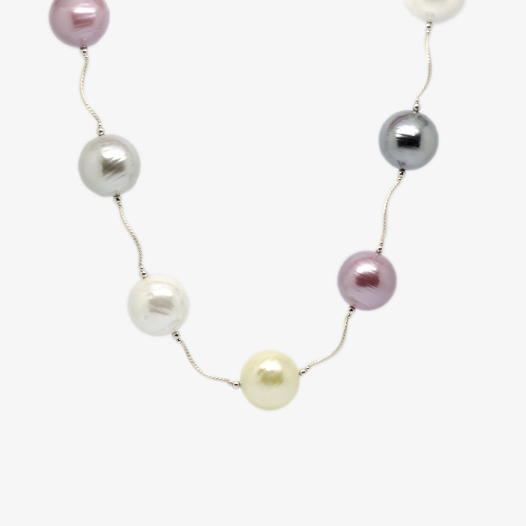 Jordans Jewellers silver multicoloured shell pearl necklace