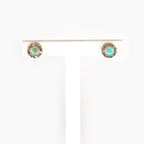 Opal & Diamond Halo Stud Earrings - Jordans Jewellers