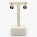 Amethyst Rose Gold Earrings - Jordans Jewellers