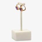 Amethyst Rose Gold Earrings - Jordans Jewellers