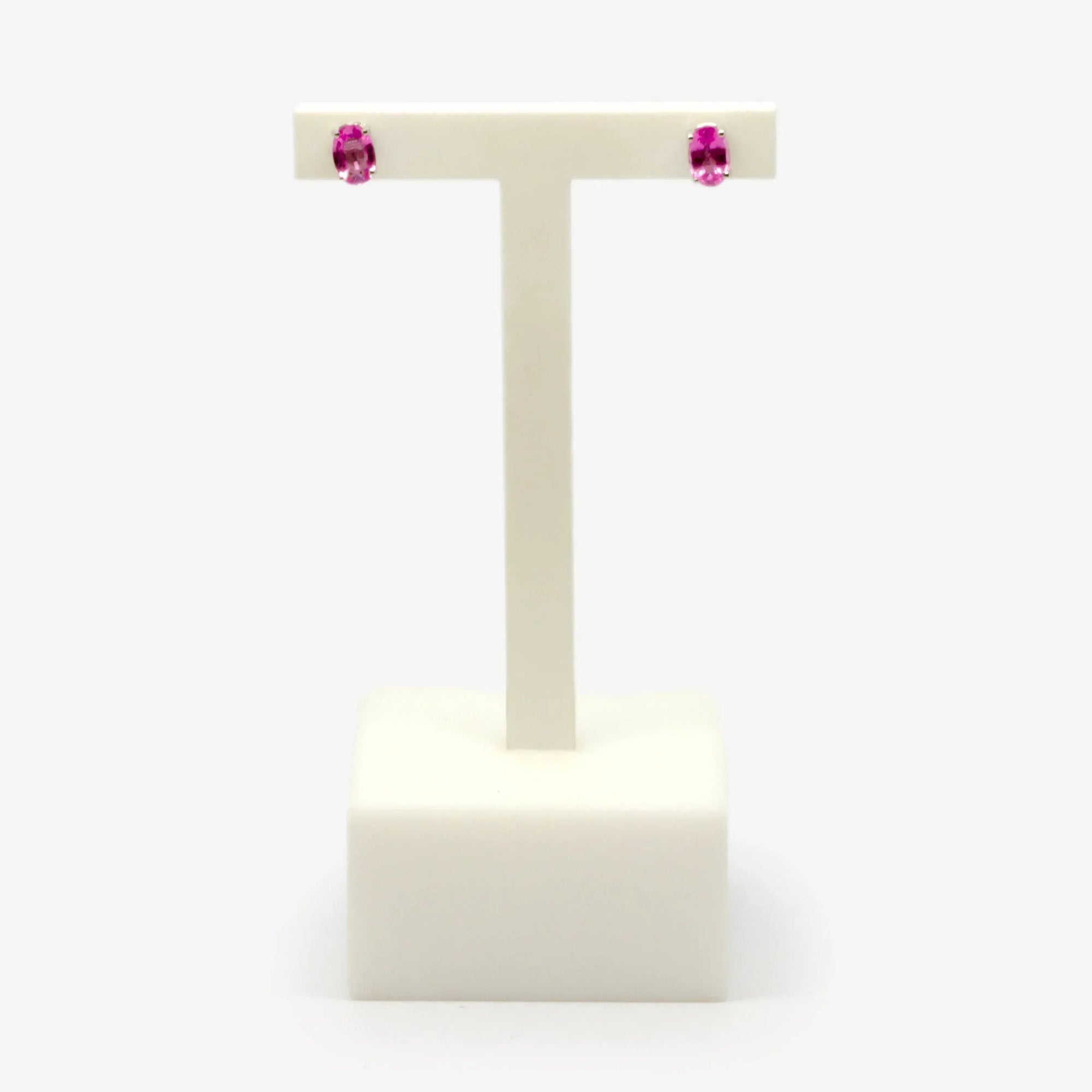 Pink Sapphire Stud Earrings - Jordans Jewellers