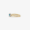 Jordans Jewellers 9ct gold blue topaz and diamond ring - Alternate shot 1