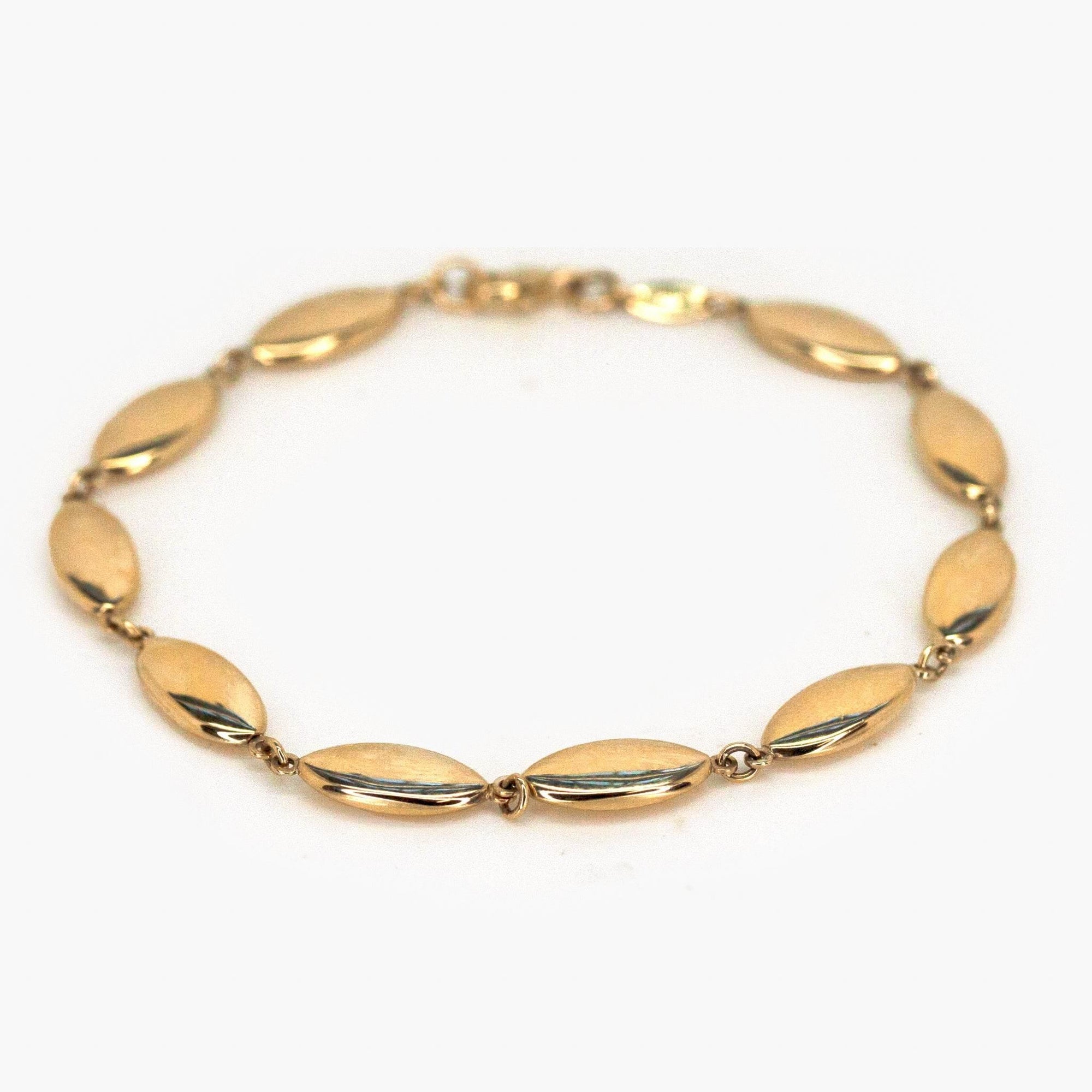 9 Carat Yellow Gold Oval Link Bracelet - Jordans Jewellers