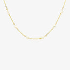 Cultured Pearl & Chain Necklace - Jordans Jewellers