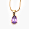 Pre-Owned Pear Shaped Amethyst Pendant