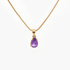 Pre-Owned Pear Shaped Amethyst Pendant - Jordans Jewellers