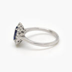 Pre-Owned Pear Shaped Sapphire Halo Ring - Jordans Jewellers