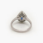 Pre-Owned Pear Shaped Sapphire Halo Ring - Jordans Jewellers