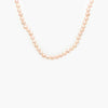 Jordans Jewellers metal and pink peach freshwater pearl necklace