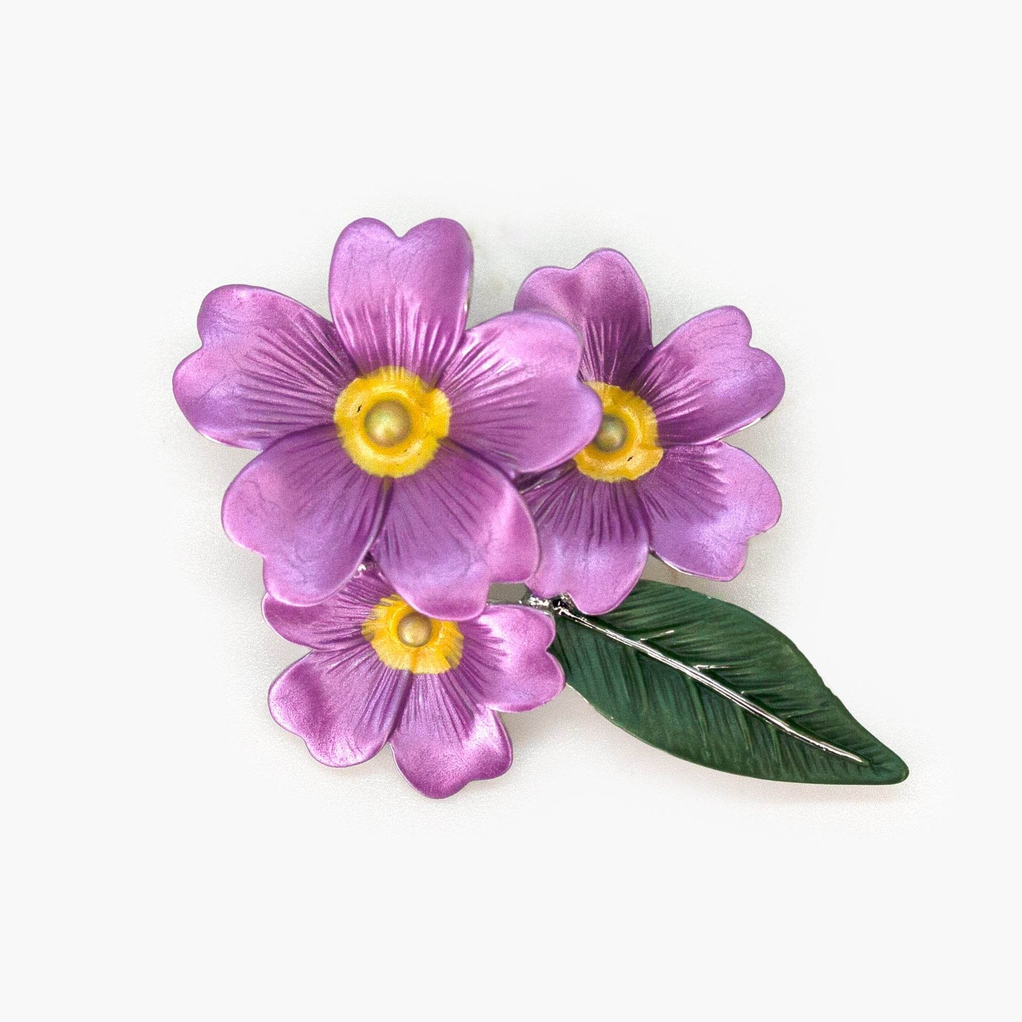 Pink Primrose Brooch - Jordans Jewellers