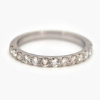 Platinum 0.52ct Diamond Half Eternity Ring - Jordans Jewellers