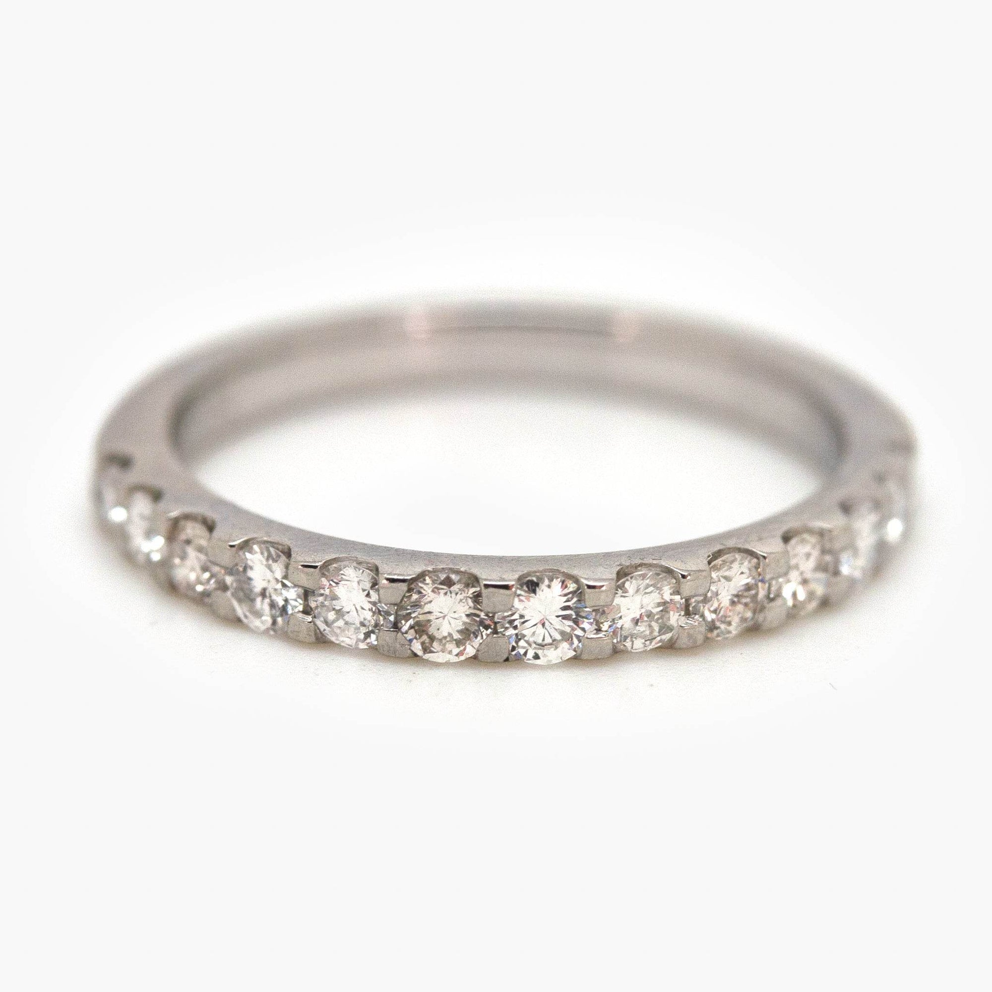 Platinum 0.52ct Diamond Half Eternity Ring - Jordans Jewellers