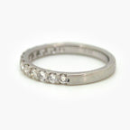 Platinum 0.52ct Diamond Half Eternity Ring - Jordans Jewellers
