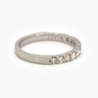 Platinum 0.52ct Diamond Half Eternity Ring - Jordans Jewellers